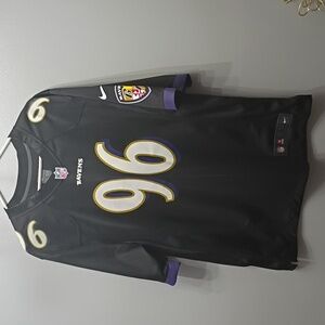 Baltimore Ravens Brendan Ayanbadejo #96 Authentic NFL Nike JERSEY SZ L